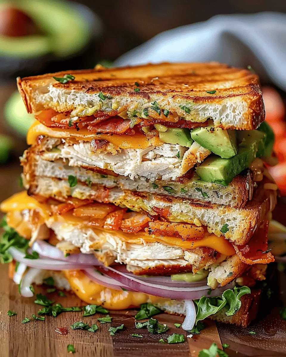 Chicken Avocado Melt Sandwich: A Delicious Twist with Turkey Bacon