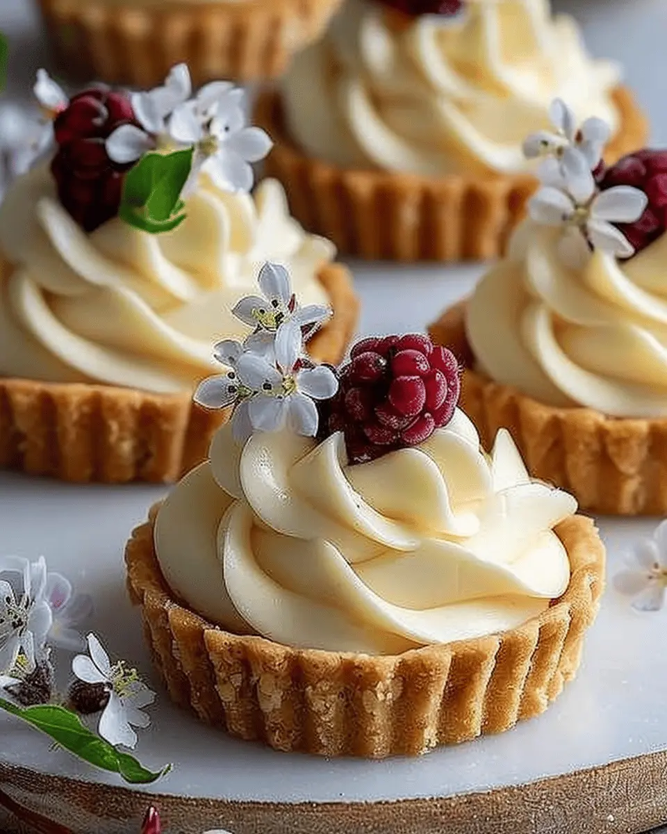 Elegant White Chocolate Mousse Tartlets: A Decadent Delight for Any Occasion