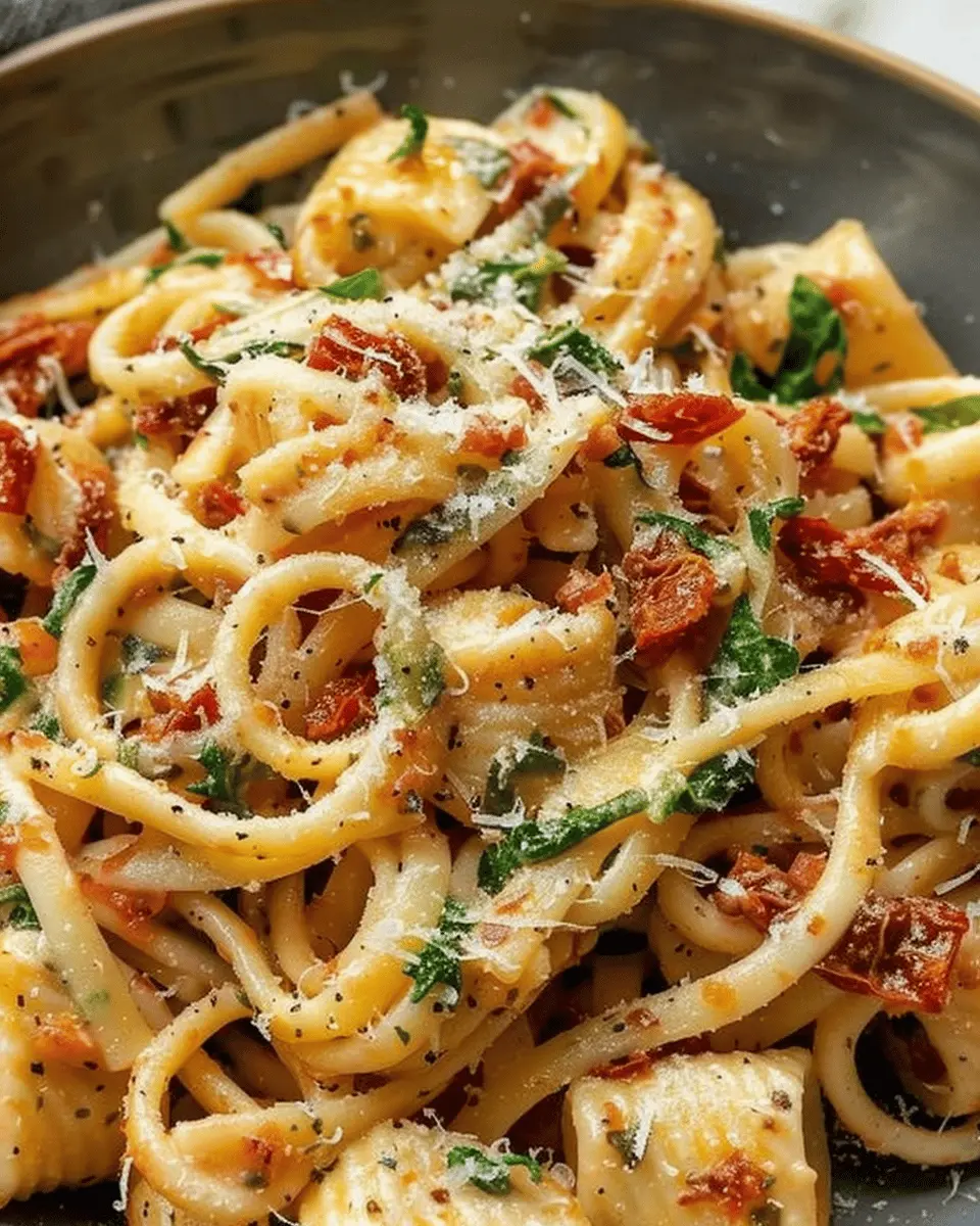 Sun-Dried Tomato Pasta: A Flavorful Twist with Turkey Bacon
