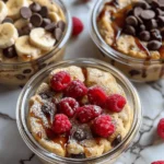 Baked Protein Pancake Bowls- great for meal prep and no banana needed!