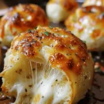 Gooey Mozzarella Biscuit Bombs: A Cheesy Delight