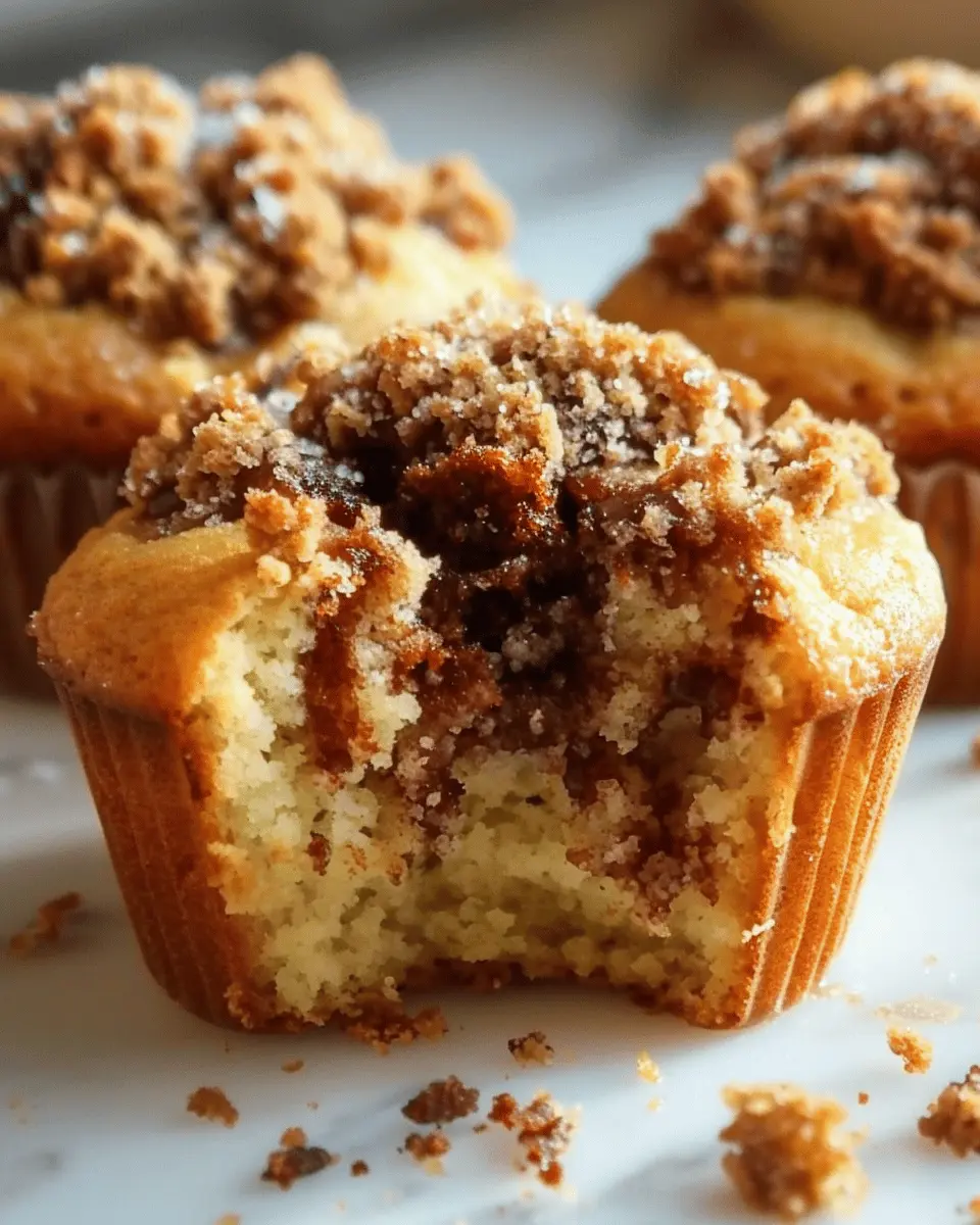 Wonderful Coffee Cake Muffins with Easy 1-Minute Crumble Topping