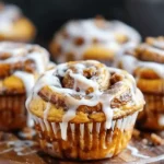 Pumpkin Cinnamon Roll Muffins