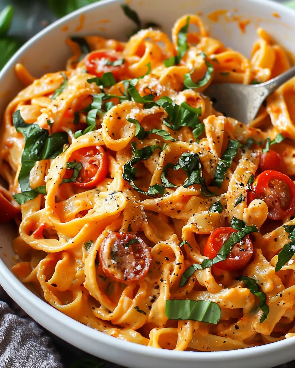 Creamy Basil Tomato Pasta Recipe: A Delicious Twist with Turkey Bacon