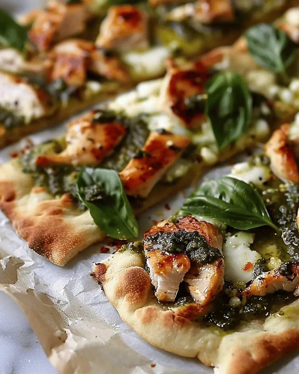 Pesto Chicken Flatbread: An Easy and Delightful Dinner Recipe