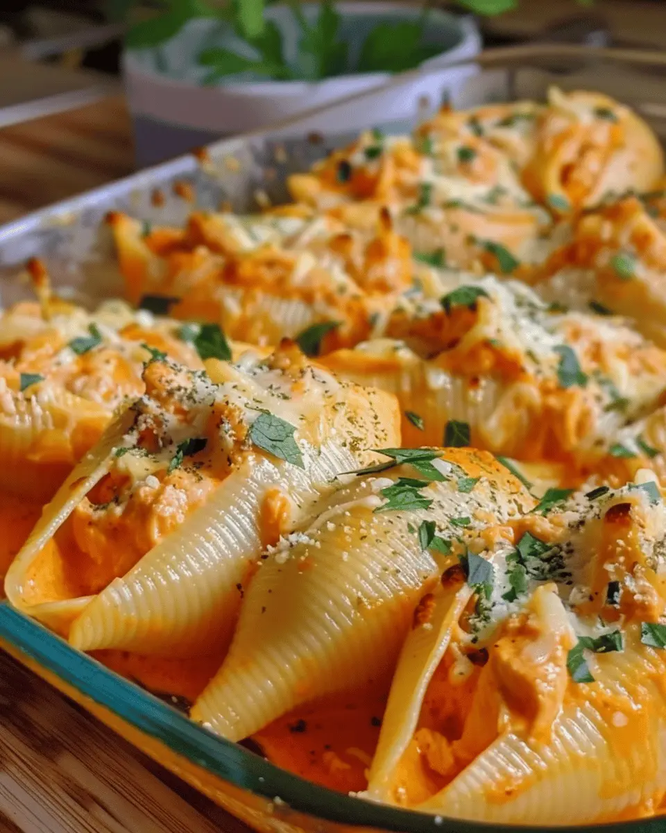 Creamy Buffalo Chicken Stuffed Shells: Easy and Delicious in 30 Minutes