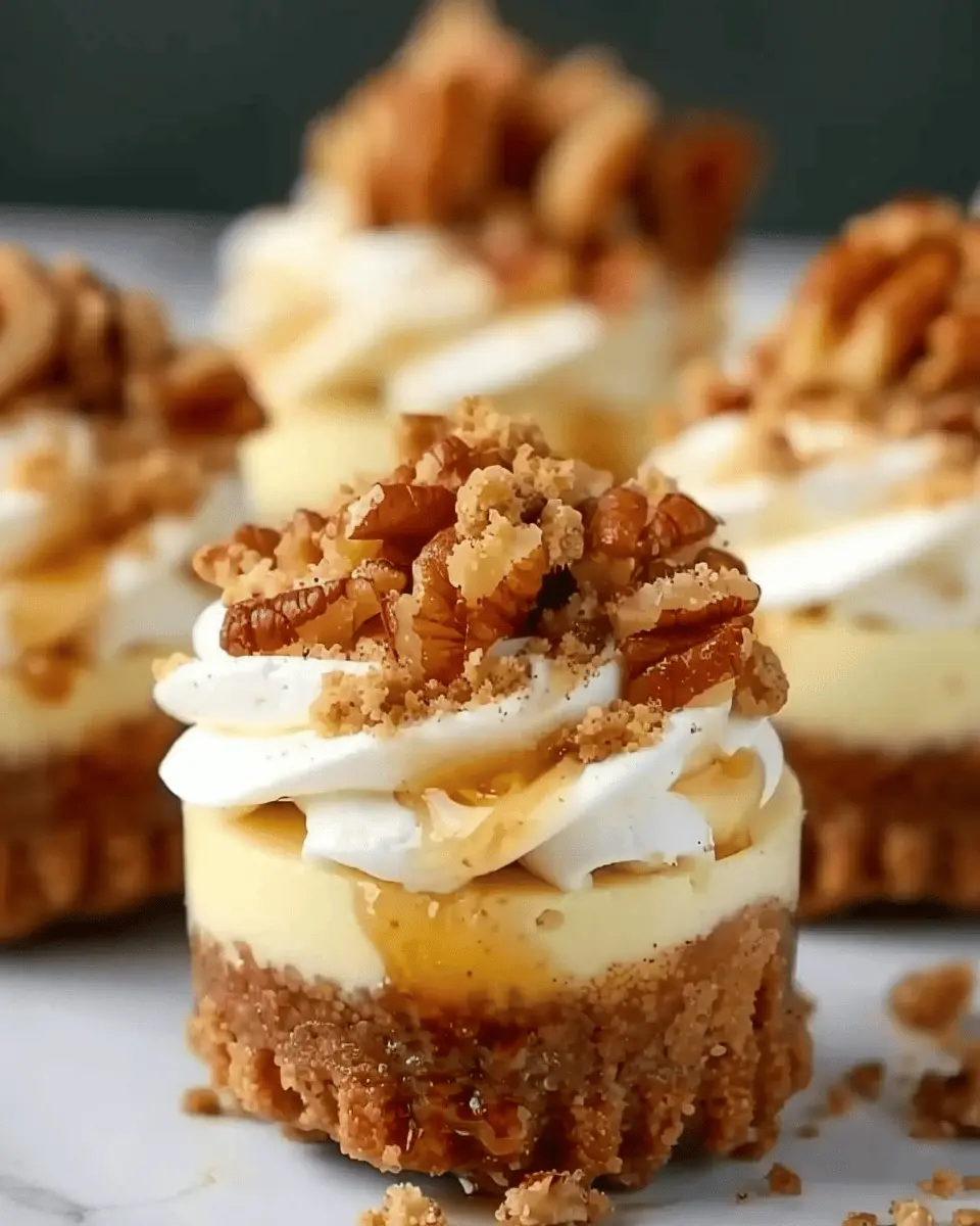 Apple Crisp Mini Cheesecakes: The Best Fall Individual Desserts