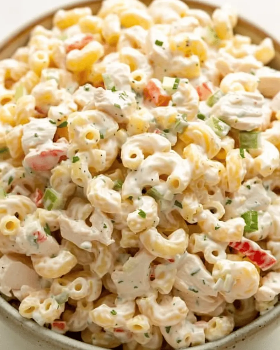 Chicken Macaroni Salad: The Best Easy Recipe with Turkey Bacon