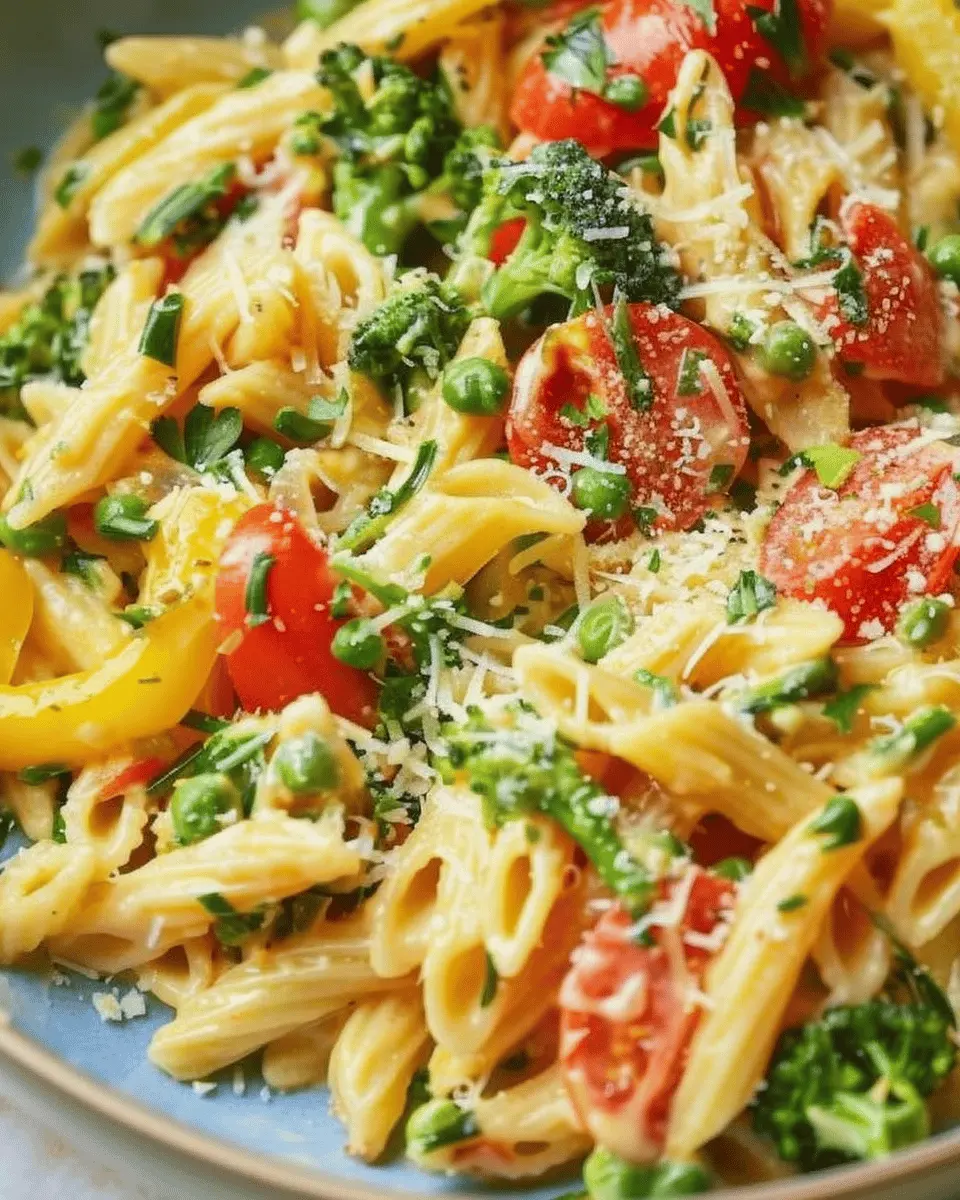 Pasta Primavera: Easy One Pot Recipe with Turkey Bacon and Veggies
