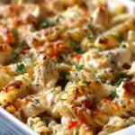 Cajun Cream Cheese Chicken Pasta Bake Recipe