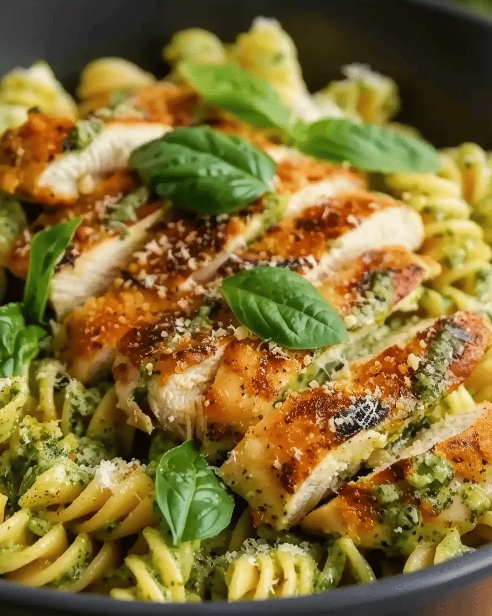 Pesto Pasta with Crispy Parmesan Chicken: Easy and Delicious Dinner