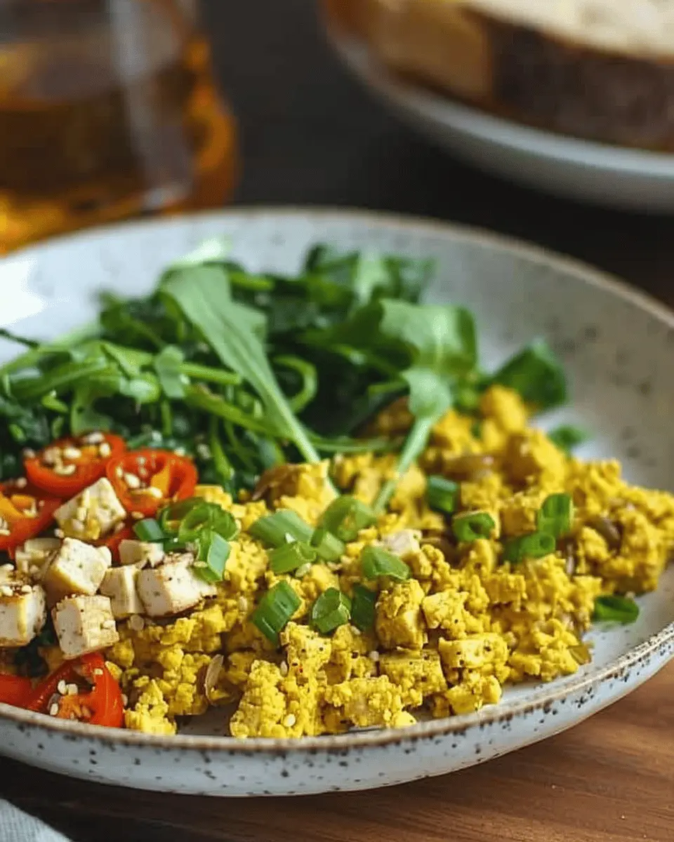 Spicy Tofu Scramble: Easy Vegan Scrambled Eggs for a Delicious Start