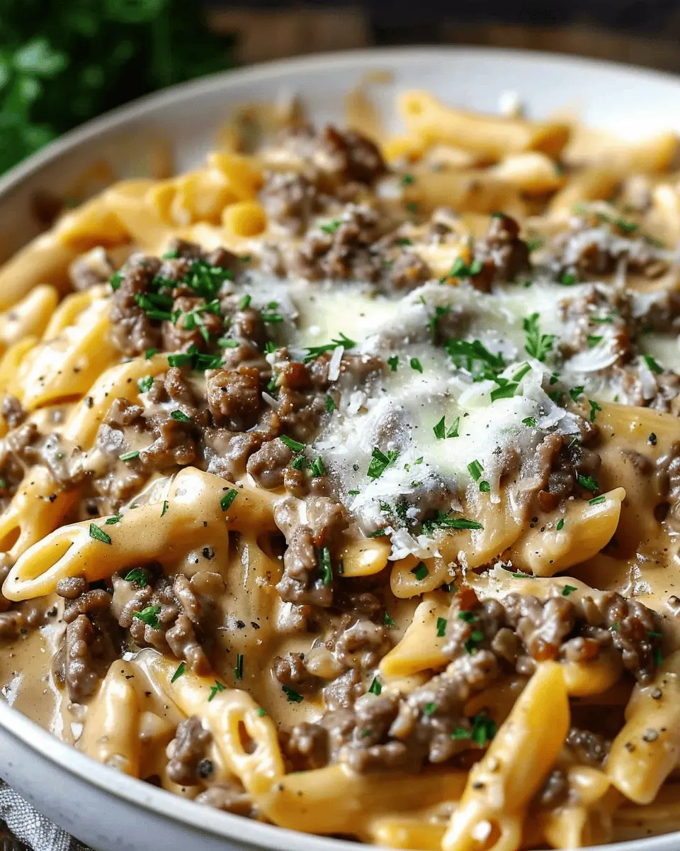 High Protein Creamy Beef Pasta for Easy Weeknight Dinners