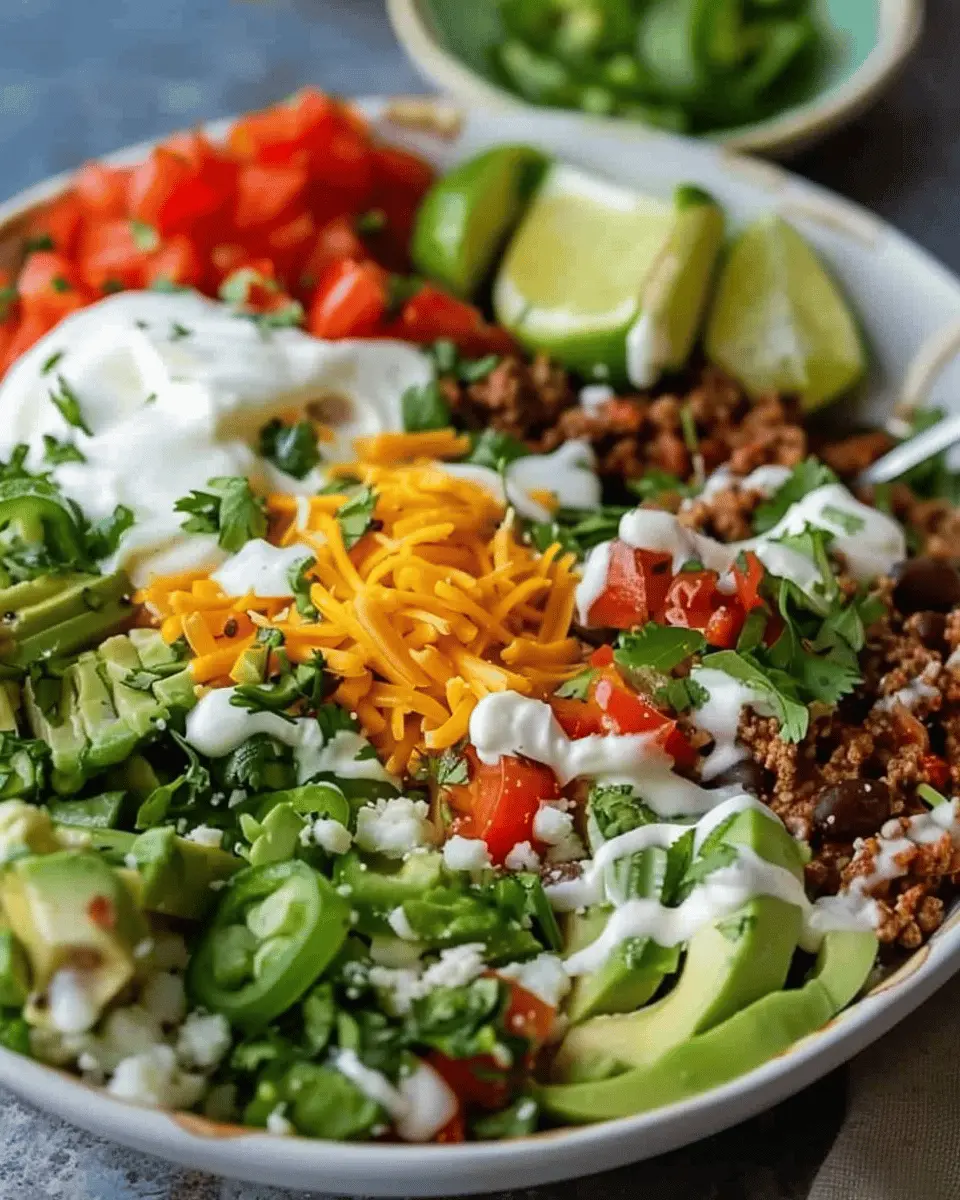 Easy Low Carb Burrito Bowl with Turkey Bacon and Chicken Ham
