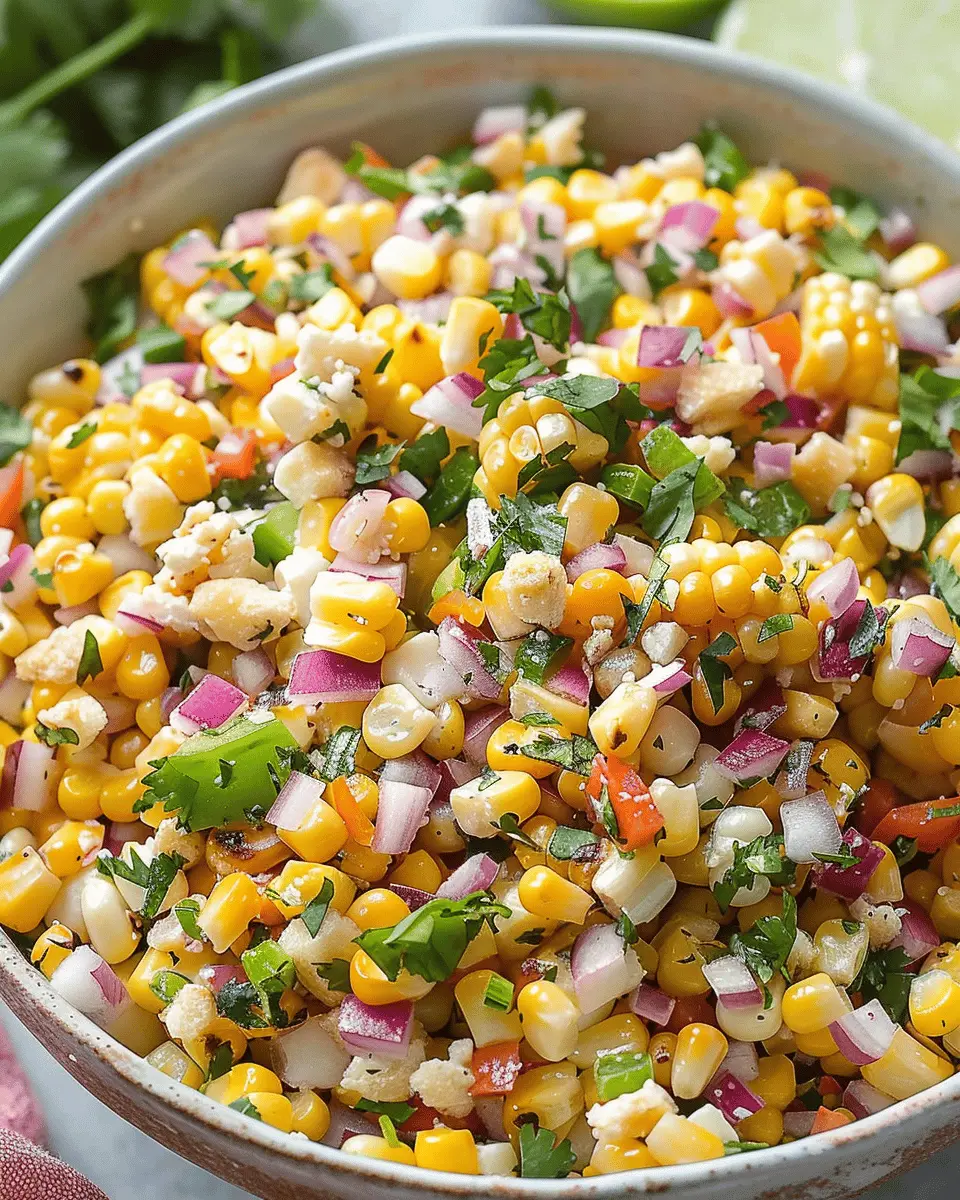 Mexican Corn Salad: Refreshing Easy Recipe with Turkey Bacon