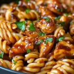 One-Pot Honey Garlic BBQ Chicken Pasta