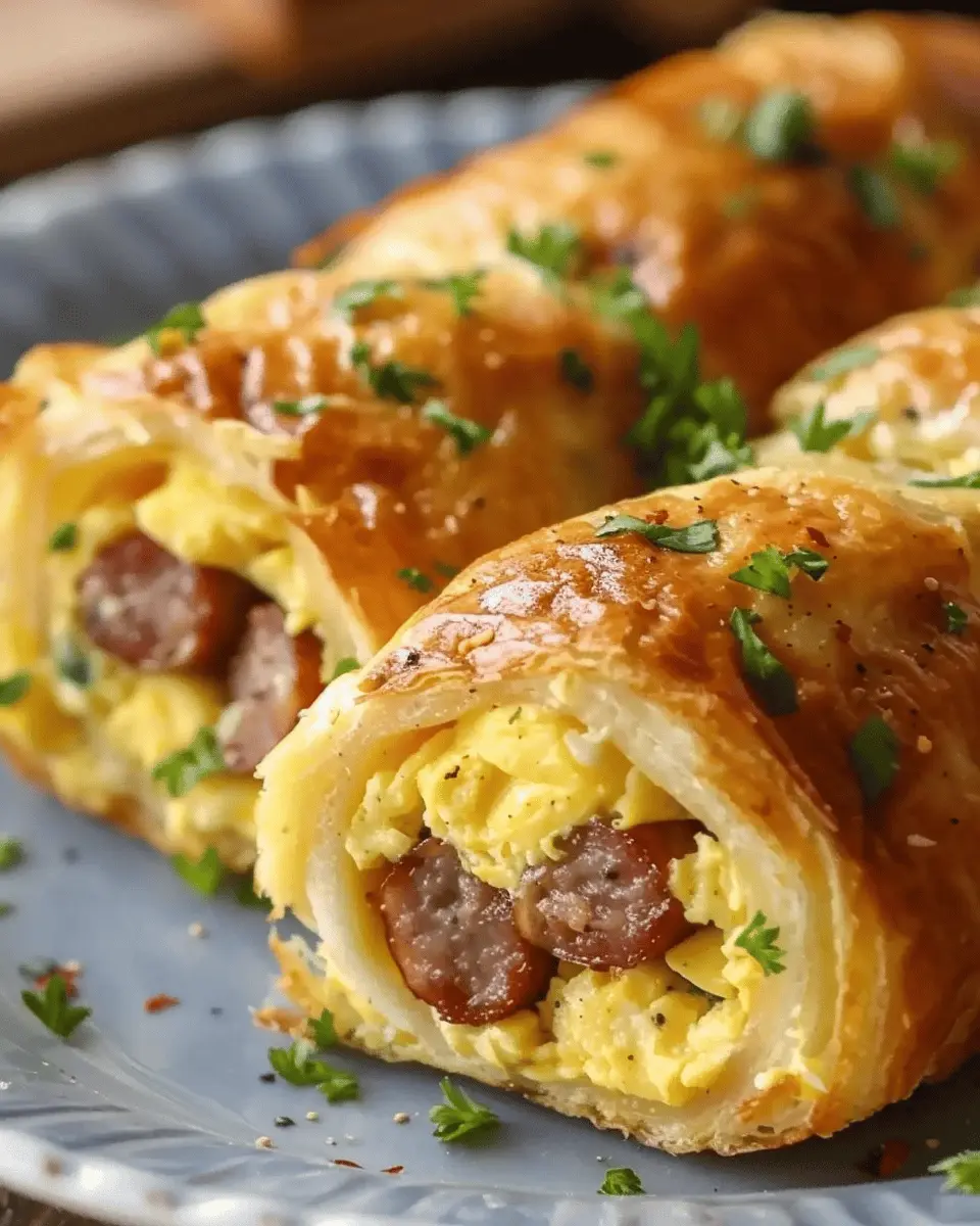 Sausage Egg Breakfast Roll-Ups: Quick & Easy Morning Delight