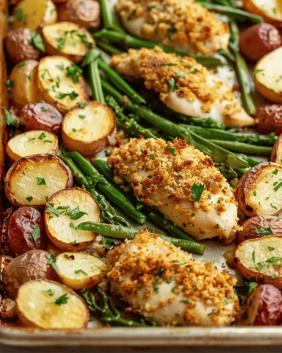 Parmesan Crusted Chicken Sheet Pan Dinner That’s Effortlessly Delicious