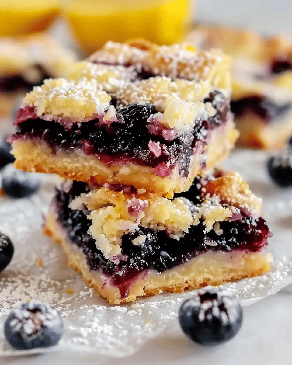 Gluten-Free Lemon Blueberry Bars: Easy Dairy-Free Delight