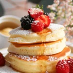 Fluffy Japanese Soufflé Pancakes