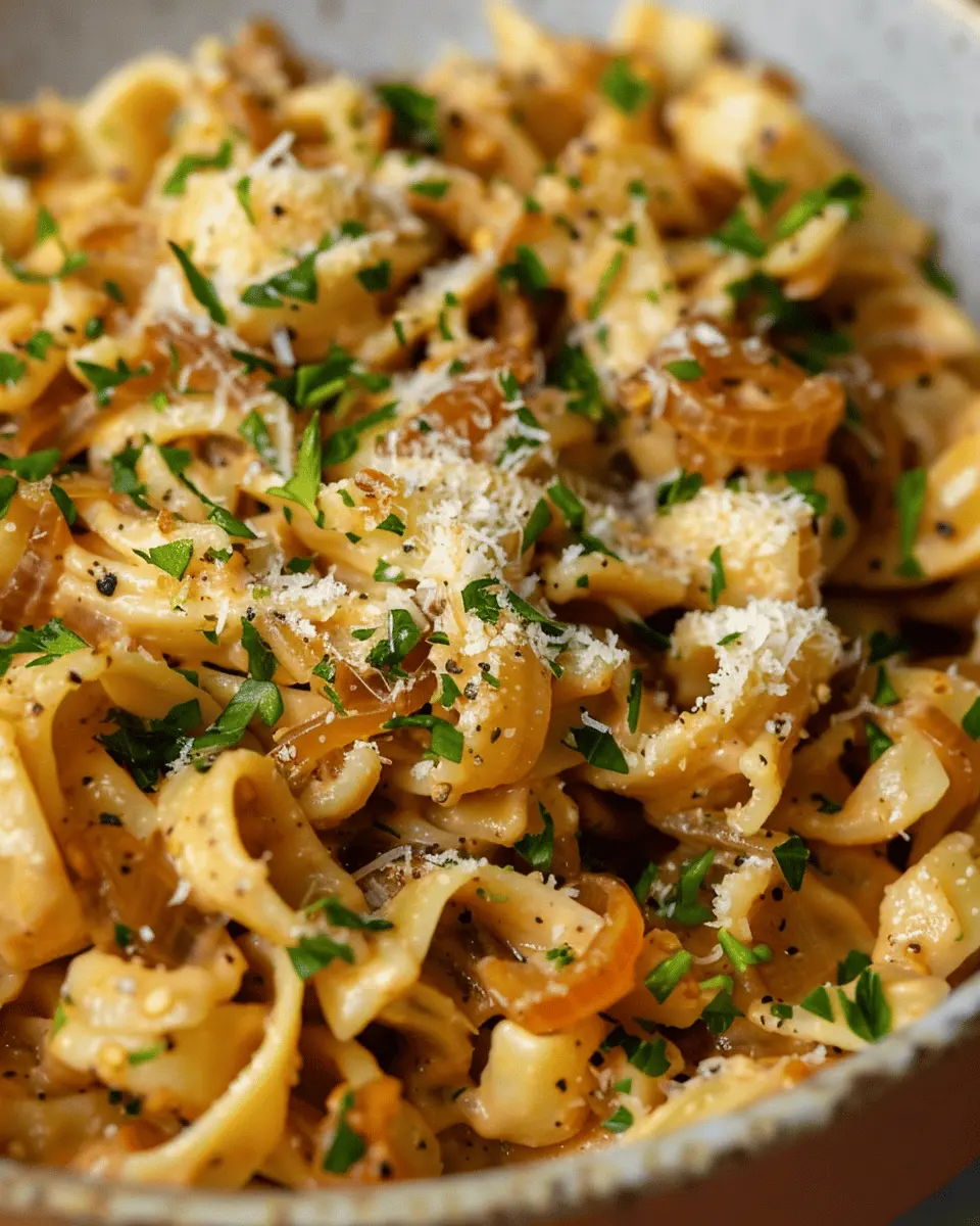 Vegan Caramelized Onion Pasta: The Best Comfort Food Delight