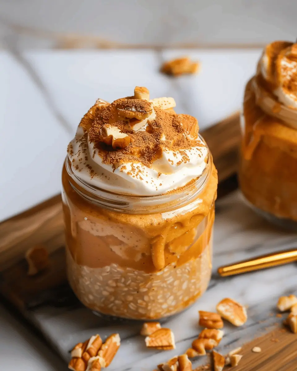 Pumpkin Cheesecake Overnight Oats: Easy Fall Breakfast Delight