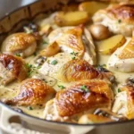 Hearty French Chicken Casserole a la Normande for Cozy Nights