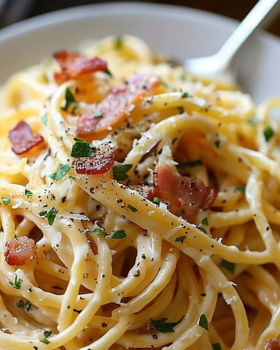 Creamy Bacon Carbonara with Garlic: An Indulgent Twist on Tradition