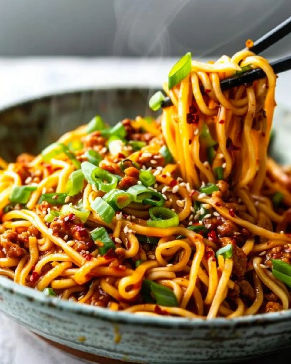Easy Szechuan Noodles in 30 Minutes: Irresistibly Spicy Delight
