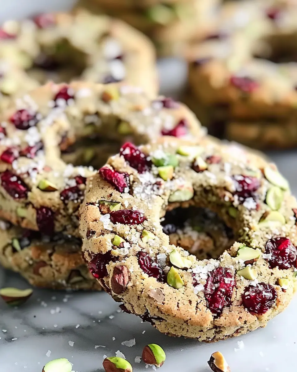 Pistachio Cranberry Wreath Cookies: Easy Homemade Festive Treats