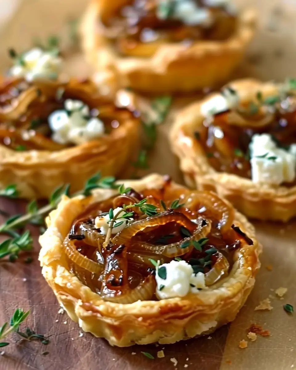 Caramelized Onion and Goat Cheese Tartlets: Easy Gourmet Delights