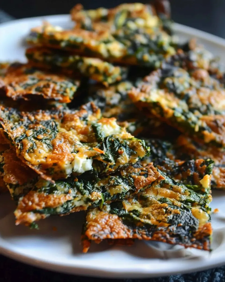 Irresistible Mediterranean Spinach and Feta Cheese Crisps in 30 Minutes: A Deliciously Easy Snack