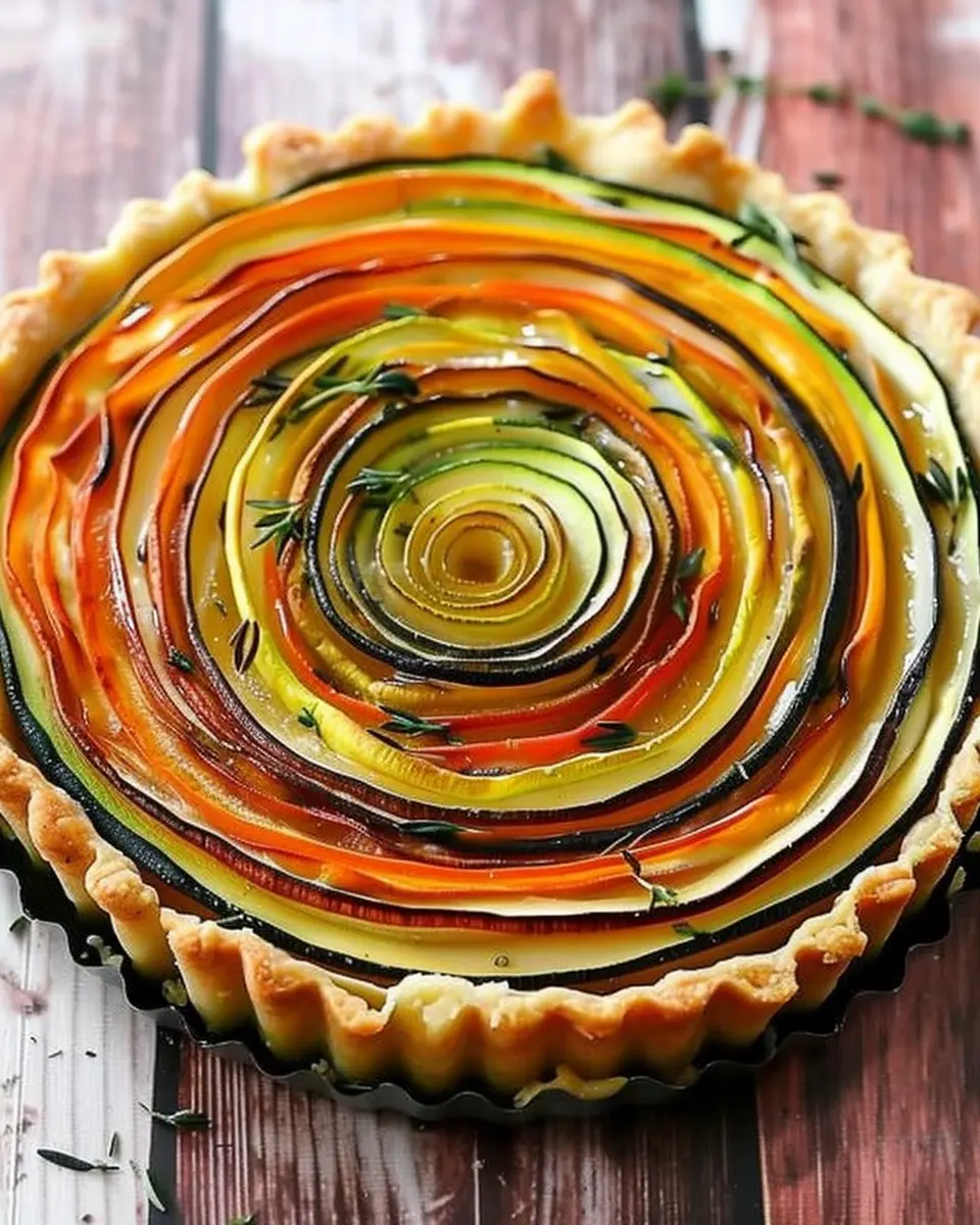 Spiral Vegetable Tart: Easy and Flavorful Twist for Dinner
