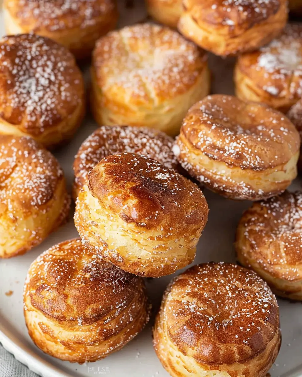 Mini French Breakfast Puffs: Easy Puffs Filled with Turkey Bacon and Chicken Ham