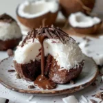 Coconut Dome with Chocolate Spread