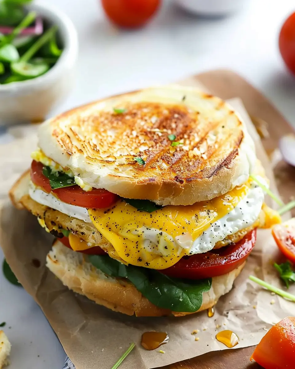 Healthy Breakfast Sandwich Made Ahead with Turkey Bacon Delight