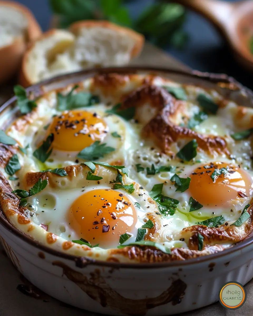 Eggs Cocotte Recipe: Easy Comfort Food with Turkey Bacon and Veggies