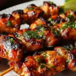 Grilled Thai Coconut Chicken Skewers