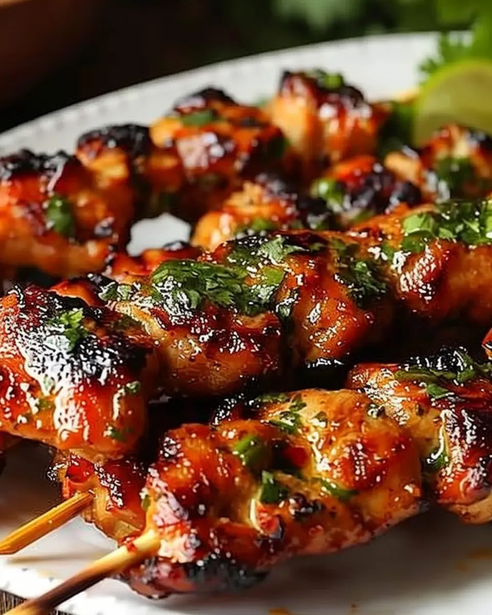 Grilled Thai Coconut Chicken Skewers: A Juicy Homemade Delight