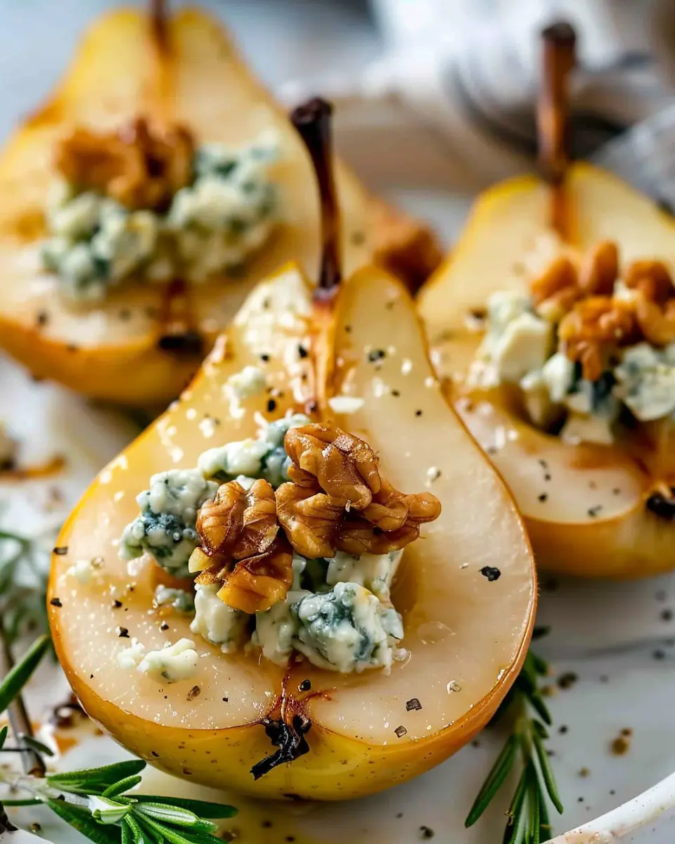 Elegant Blue Cheese Stuffed Pears: A Delightful Appetizer Recipe