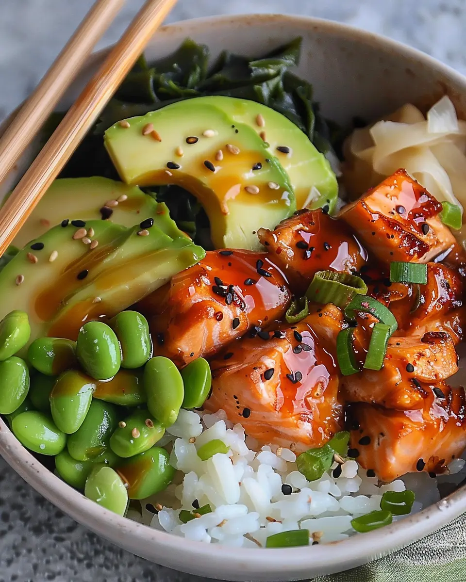 Teriyaki Salmon Sushi Bowl: A Fresh and Easy Weeknight Delight