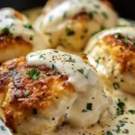 Chicken Pillows with Creamy Parmesan Sauce for Cozy Nights