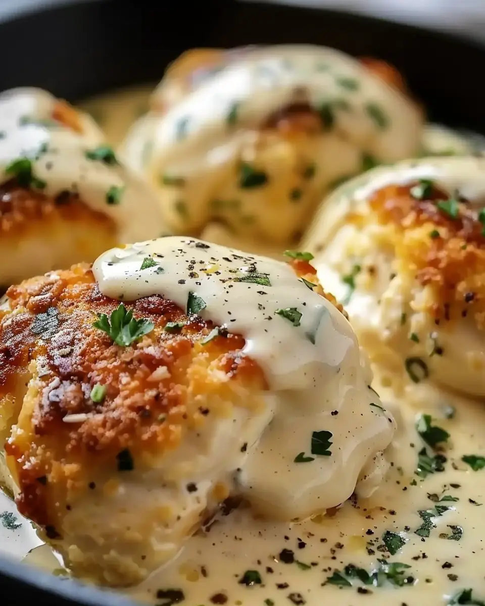 Chicken Pillows with Creamy Parmesan Sauce for Cozy Nights Ahead