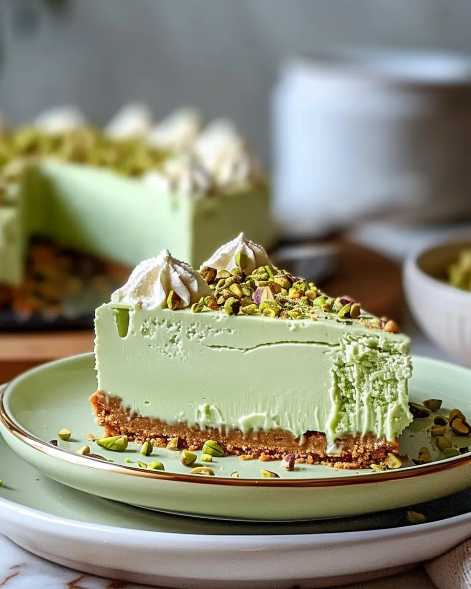 Pistachio Cheesecake Without Baking: Indulge in Creamy Bliss