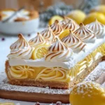 Christmas Log Lemon Meringue Tart