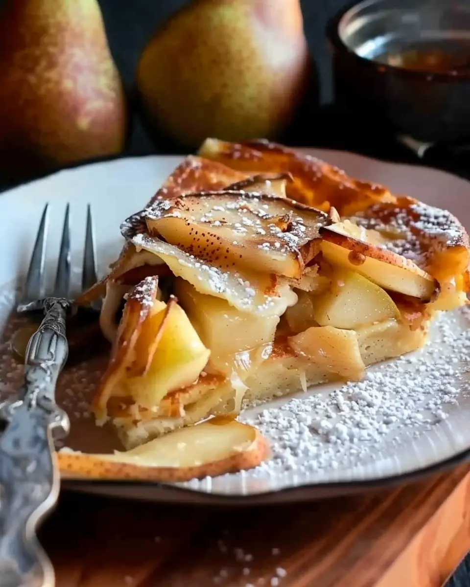 Baked Pancake with Pear and Cardamom: Easy Delight for Brunch