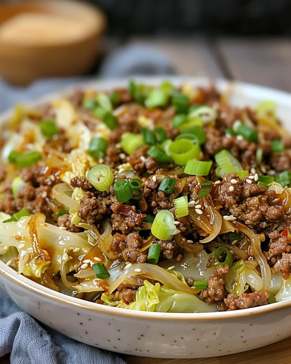 Low Carb Mongolian Ground Beef and Cabbage Delights You Will Love