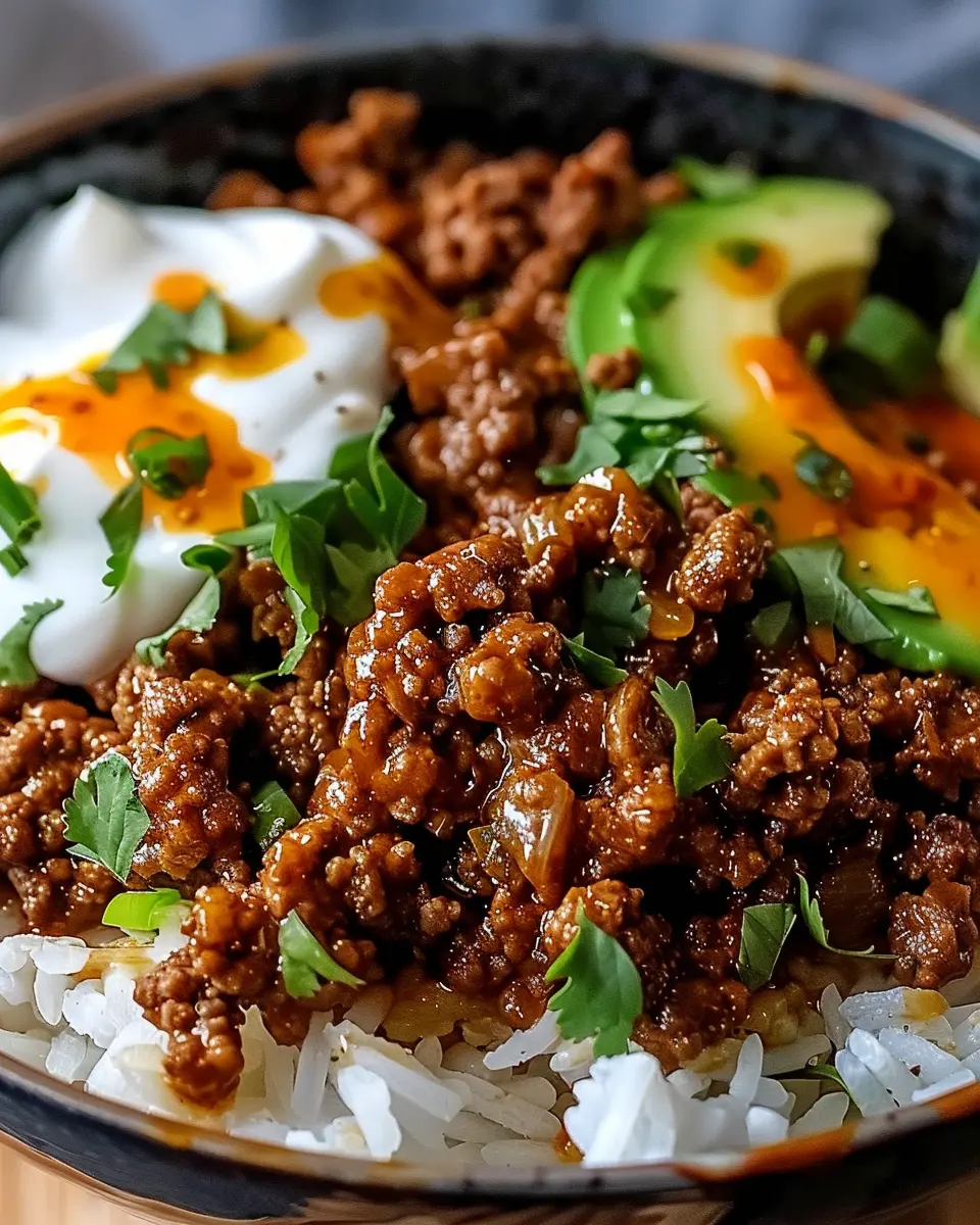 Viral Ground Beef Hot Honey Bowl: A Juicy Twist on Comfort Food