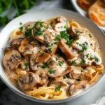 Vegan Mushroom Stroganoff