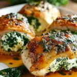 Herbed Ricotta Stuffed Chicken Rolls for a Cozy Dinner Delight